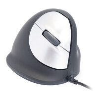 R-Go Maus HE ergonomisch rechts USB groß schw./silb retail