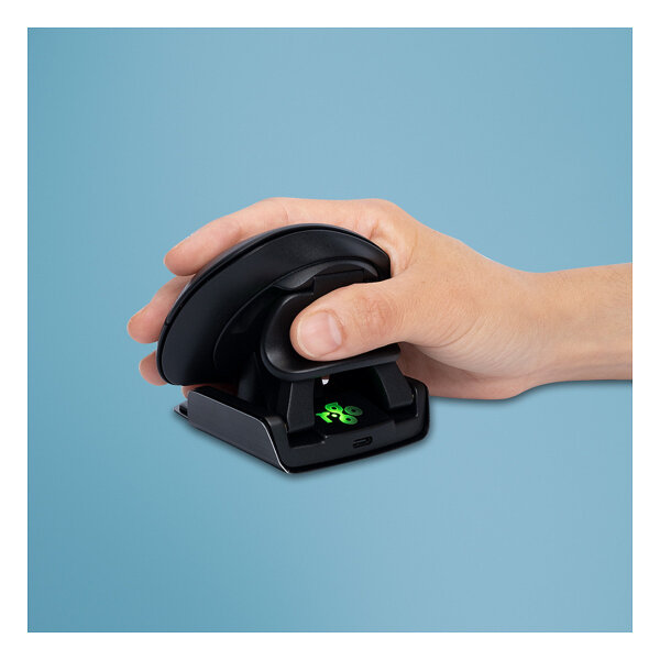 R-Go Maus Twister ergonomisch beidhändig USB u. Bluetooth sw