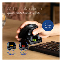 R-Go Maus Twister ergonomisch beidhändig USB u. Bluetooth sw
