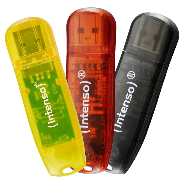 STICK Intenso USB Flash Drive 2.0 32GB Rainbow Line triple Pack