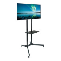 Techly TV LED/LCD Wagen f. LCD LED TV 30"-65" höhenverstellb