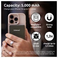 Intenso Magnetic Wireless Power Bank MW5000 grau