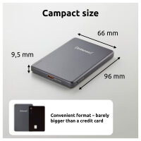 Intenso Magnetic Wireless Power Bank MW5000 grau