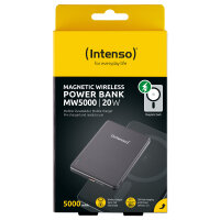 Intenso Magnetic Wireless Power Bank MW5000 grau