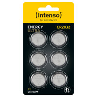 Intenso Lithium Knopfzellen Energy Ultra CR 2032 6er Blister
