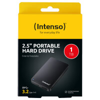 Intenso Portable Hard Drive 1 TB Generalberholt, Externe Festplatte (schwarz)