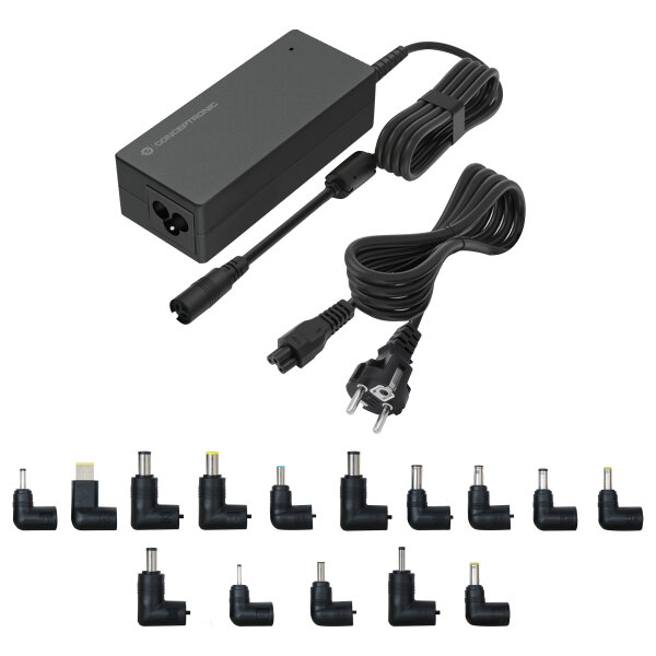 CONCEPTRONIC Univ. Notebook Netzteil inkl.15 Aufsätze 90W