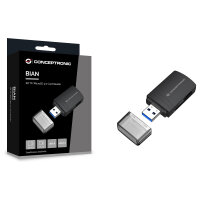 CONCEPTRONIC Kartenleser USB-A3.2->TF/Micro-SD4.0 schwarz