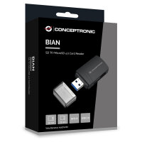 CONCEPTRONIC Kartenleser USB-A3.2->TF/Micro-SD4.0 schwarz