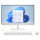 AIO HP Desktop 24-cr0401 RYZ 7520U/8GB/512SSD/W11 Home White