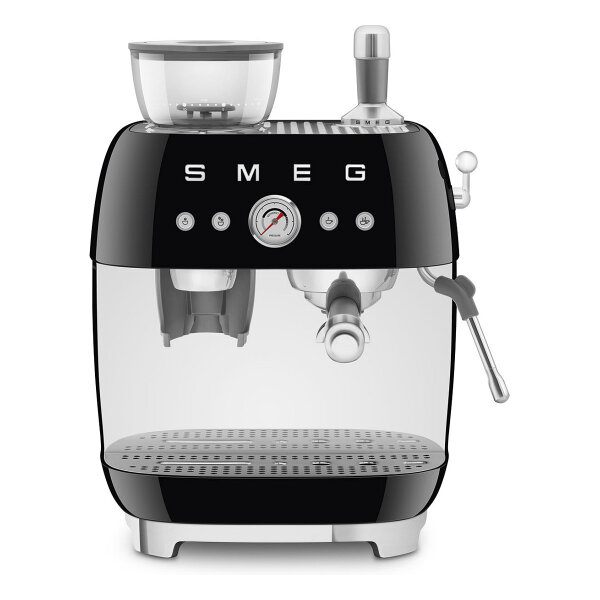 SMEG EGF03BLEU Espressomaschine. Kaffeevollautomat 50s Style. schwarz