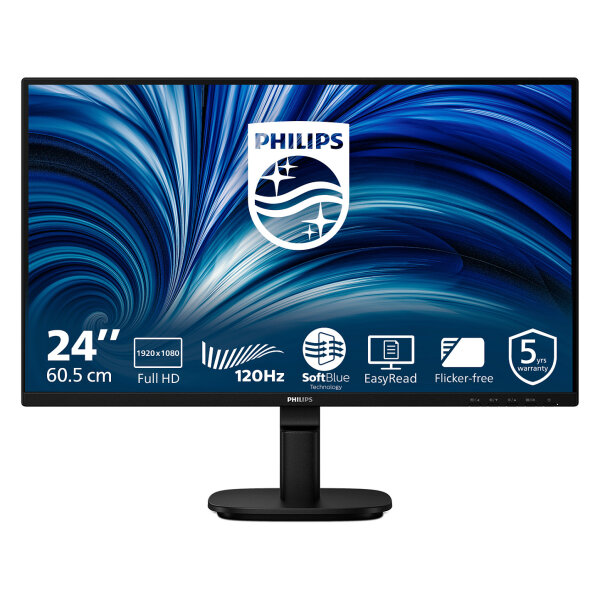 Philips 60,5cm (23,8") 24B2N2200 16:09 HDMI+DP+VGA black