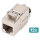 Digitus Keystone-Modul Cat. 8.1, geschirmt, 12 Stck (silber, werkzeugfreier Montageanschluss)
