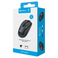 631-04 SANDBERG Maus 3Tasten Kabel USB-C