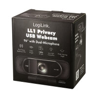 Logilink Webcam 1080p FHD Webcam + Mikrofon Privacy 96°