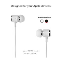 SBS Mix 100 In-Ear-Headset mit Lightning-Anschluss wei