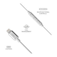 SBS Mix 100 In-Ear-Headset mit Lightning-Anschluss wei