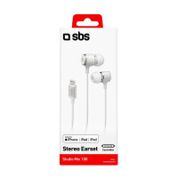 SBS Mix 100 In-Ear-Headset mit Lightning-Anschluss wei