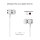 SBS Mix 100 In-Ear-Headset mit Lightning-Anschluss wei