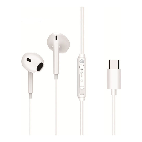 CONCEPTRONIC Headset Ohrhörer USB-C/Mikro/Bedien./+ 1.20m ws
