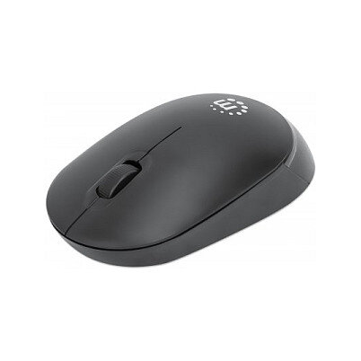 MANHATTAN Performance III Optische Wireless USB-Funkmaus USB-A Nanoempfnger mit 2,4 GHz drei Tasten plus Mausrad 1000 dpi schwarz