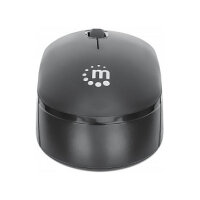 MANHATTAN Performance III Optische Wireless USB-Funkmaus USB-A Nanoempfnger mit 2,4 GHz drei Tasten plus Mausrad 1000 dpi schwarz