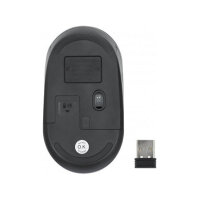 MANHATTAN Performance III Optische Wireless USB-Funkmaus USB-A Nanoempfnger mit 2,4 GHz drei Tasten plus Mausrad 1000 dpi schwarz