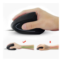 Equip Ergonomische Maus USB-A Stecker 1.80m Rechts schwarz