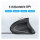 Equip Ergonomische Maus USB-A Stecker 1.80m Rechts schwarz
