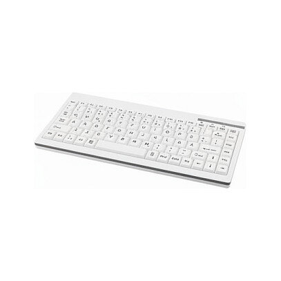 GCQ Cleantype Easy Protect Compact silicone keyboard IP68 waterproof desinfectable 88 keys USB Colour white Layout DE