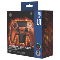 Deltaco Controller inkl. Ladestation Wireless orange PS5