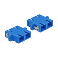 LWL Kupplung SC Duplex Buchse zu SC Duplex Buchse Singlemode 4 Stück blau