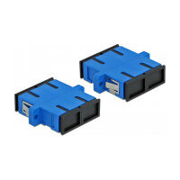 LWL Kupplung SC Duplex Buchse zu SC Duplex Buchse Singlemode 4 Stück blau