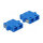LWL Kupplung SC Duplex Buchse zu SC Duplex Buchse Singlemode 4 Stück blau