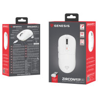 Genesis gaming mouse ZIRCON 660 PRO - 26 000DPI - white