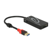DELOCK Externer USB 3.1 Gen 1 Hub USB Typ-A > 3 x USB Typ-A + 2 Slot SD Card Reader
