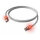 EasyLan DualBoot LED Patchkabel RJ45 S/FTP Cat.6 (Class E), mit saCon Stecker, LSOH, grau, 3 m