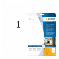HERMA Etik. glasklar A4 210x297 mm Folie glänzend 25...