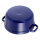 Staub La Cocotte 24cm rund dunkelblau. Gusseisen