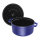 Staub La Cocotte 26cm rund dunkelblau. Gusseisen