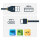 STARTECH.COM 6in 15cm USB A to C Charging Cable Right Angle Heavy Duty Fast Charge USB-C Cable Durable and Rugged Aramid Fiber 3A