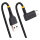 STARTECH.COM 6in 15cm USB A to C Charging Cable Right Angle Heavy Duty Fast Charge USB-C Cable Durable and Rugged Aramid Fiber 3A