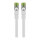Goobay GHMT-zertifiziertes CAT 8.1 0,5m Patchkabel, S/FTP (PiMF), weiß
