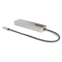 StarTech.com 3-Port USB-C Hub, 2.5GbE,100W Power Delivery, USB 3.2 10Gbps - Hub - kompakt - 1 x USB-C + 3 x USB 3.1 + 1 x 2.5GBase-T - Desktop