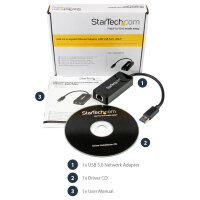 USB31000SPTB USB 3.0 to Gigabit NIC Adapter with USB Port