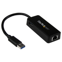 USB31000SPTB USB 3.0 to Gigabit NIC Adapter with USB Port