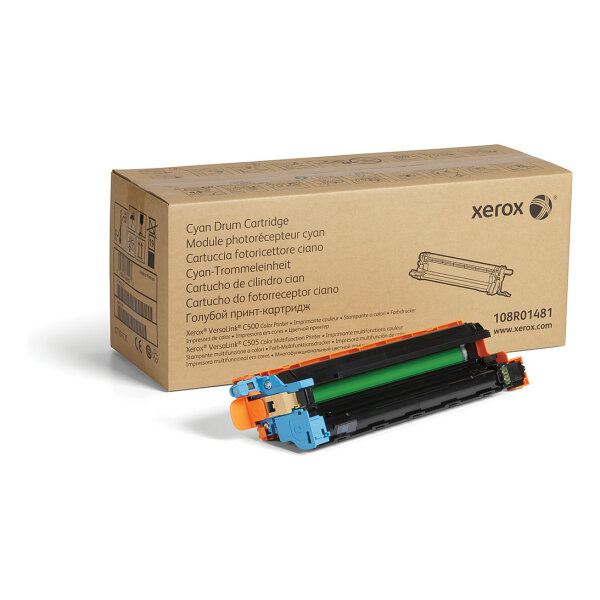 Xerox Original Trommeleinheit cyan bis zu 40.000 Seiten für VersaLink C500 und C505 (108R01481)