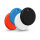 Chipolo POP 4 Pack - Tracking tag compatible with Apple Find My on iPhone (Black, Red, White, Blue)