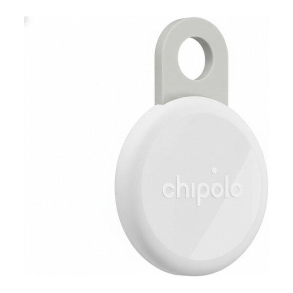 Chipolo LOOP – Rechargeable tracking tag compatible with Apple Find My on iPhone (Chalk)
