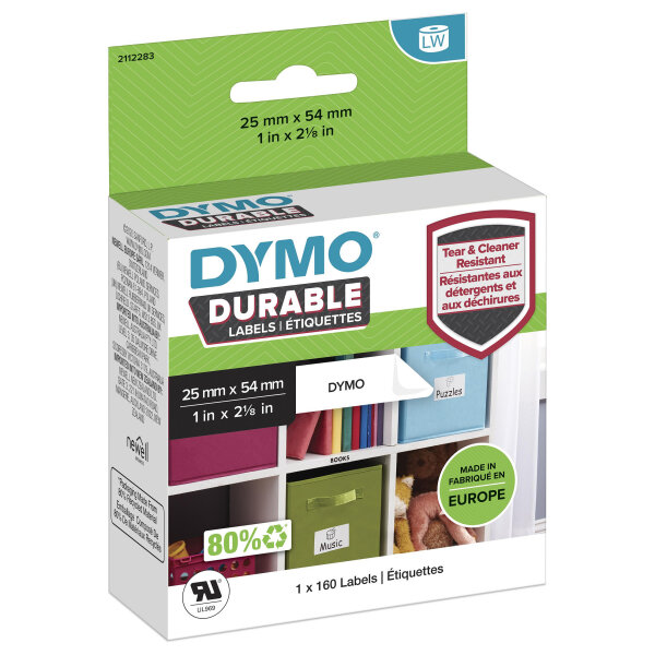 Dymo LW-Adress-Etiketten Kunst- stoff 25 x 54 mm wei 1x 160 St.